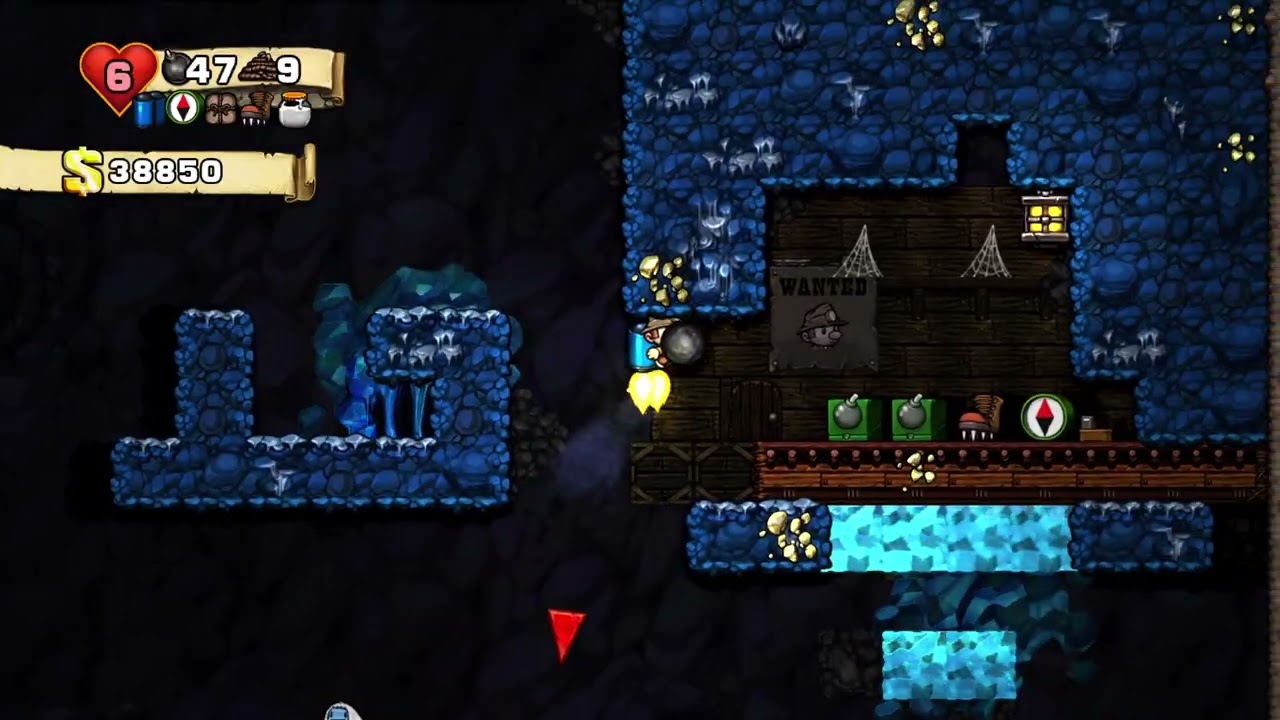 Spelunky HD Ball and Chain Ending Full Gameplay