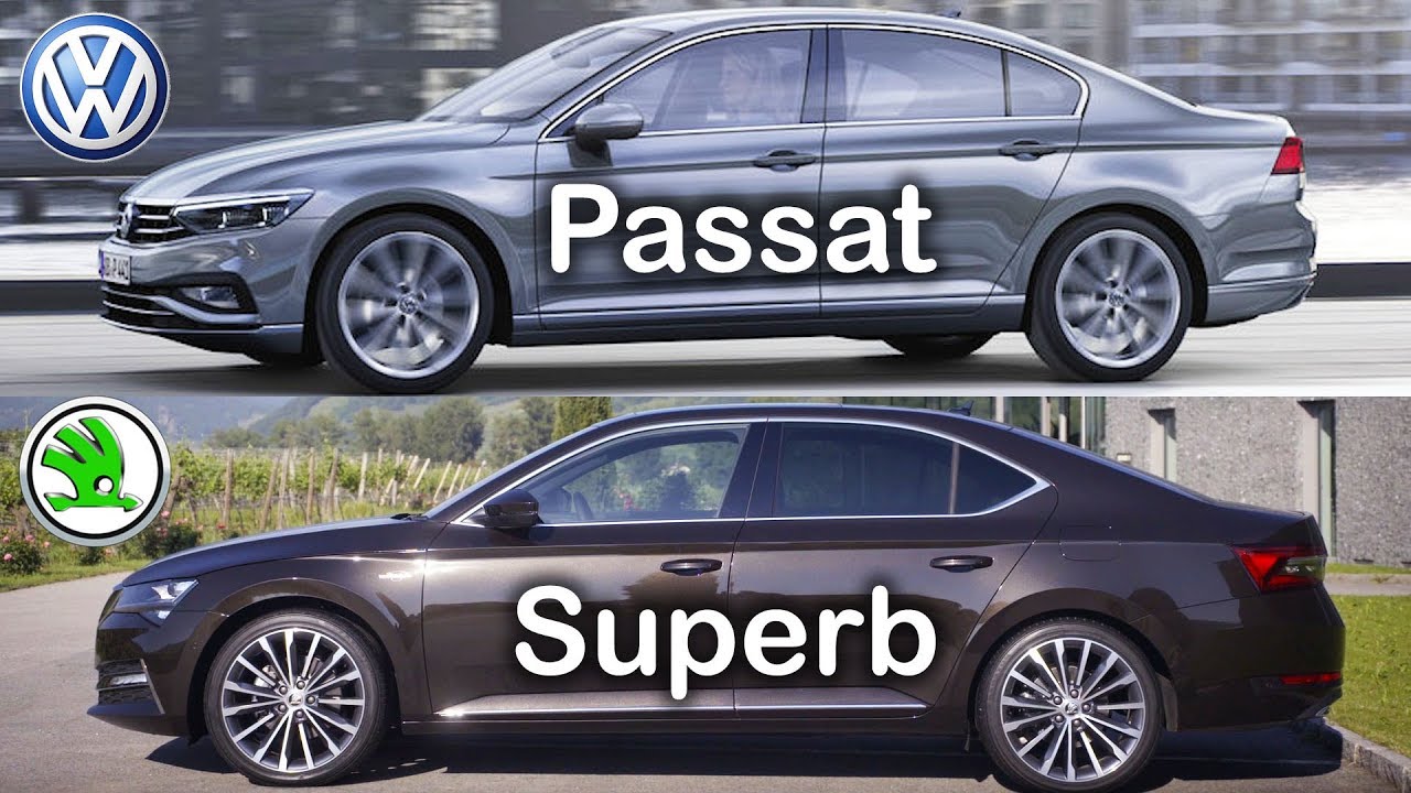 VW Passat vs Škoda Superb, Škoda vs Volkswagen, Passat vs Superb