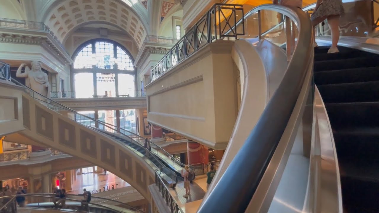 Happy Pi Day - Helical/Spiral Escalators at the Forum Shops at Caesars Palace - Las Vegas, NV