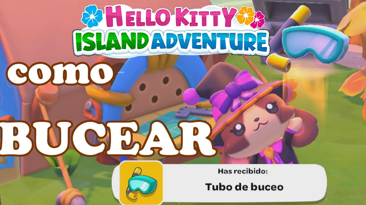 Como bucear - guia completa - en Hello Kitty Island Adventure Español