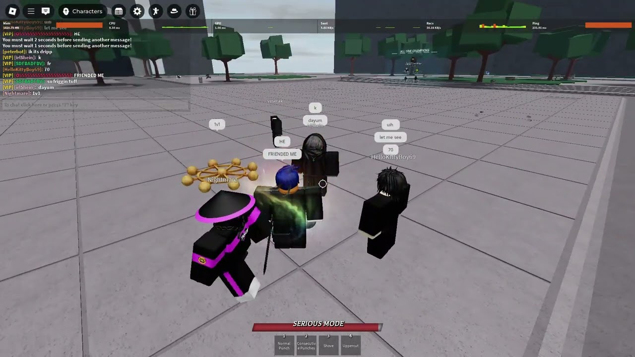 Randomly met the best players....