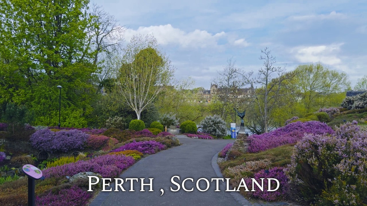 Relaxing Morning Walk in Perth, Gateway to the Highlands | 4K Binaural Audio