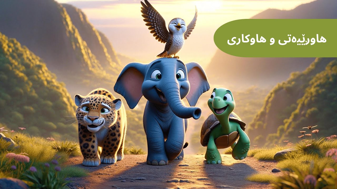 چیرۆکی منداڵان بە زمانی کوردی | هاوڕێیەتی و هاوکاری | Kids Stories in Kurdish
