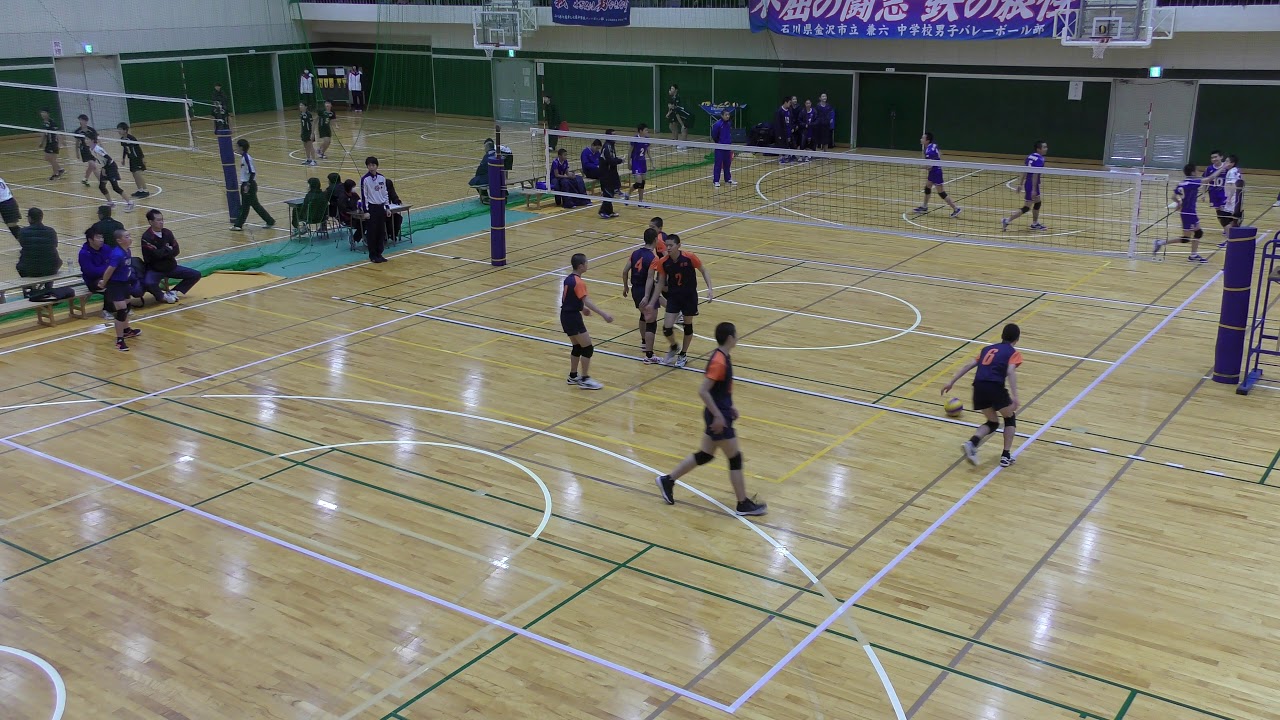 【4K】石川県中学校選抜バレーボール大会　男子　決勝　光野中学　対　兼六中学　2セット
