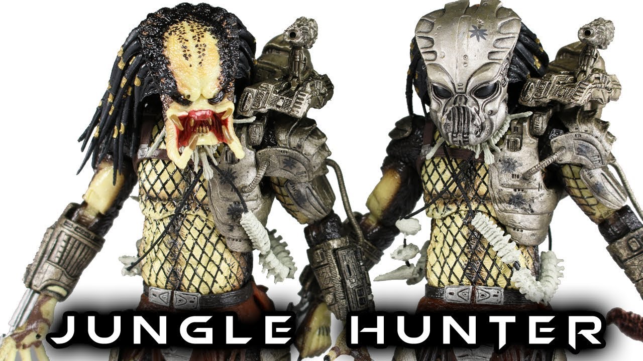 NECA PROTOTYPE MASK & UNMASKED JUNGLE HUNTER Action Figure Review