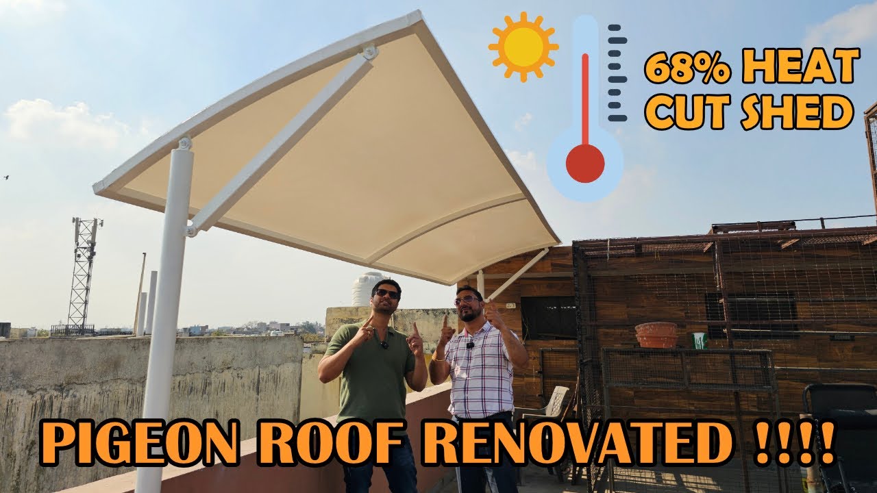 PIGEON ROOF RENOVATED WITH TENSILE SHED !!