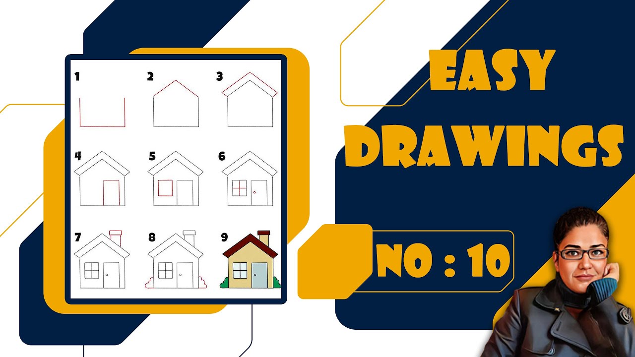 🏠 Draw a cozy little house! Perfect for young artists to make their dream home. 🖍️✨ #KidsArt