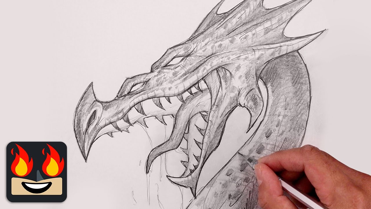 How To Draw a Mythical Dragon | Sketch Tutorial