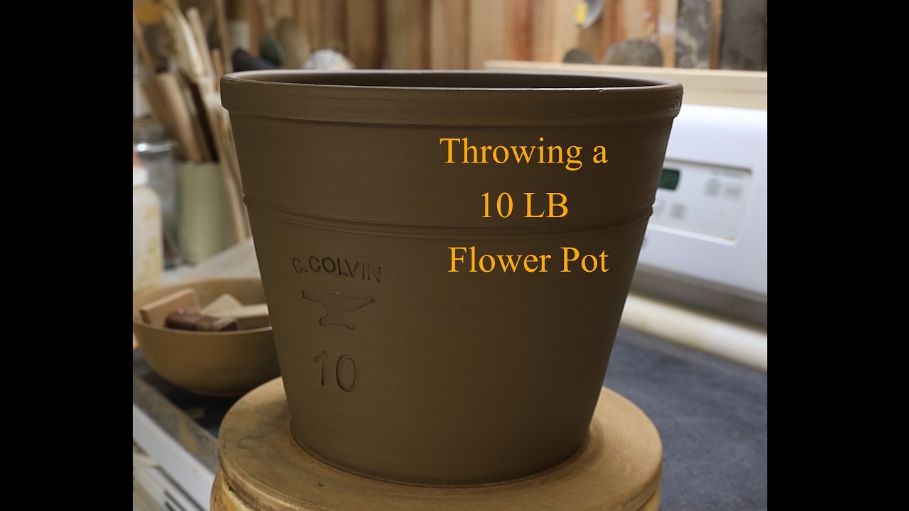 Throwing a Large Flower Pot on the Pottery Wheel | 10 Pounds of Clay