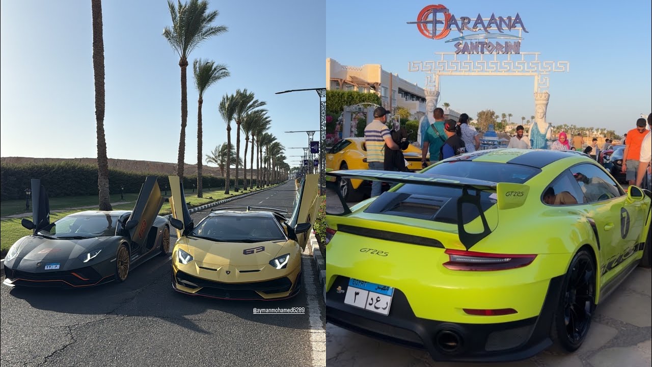 الجزء الثاني من حضرنا اقوي ايفينت ROADS & RIDES في شرم الشيخ ـ محمد حمدي ـ Lamborghini Aventador