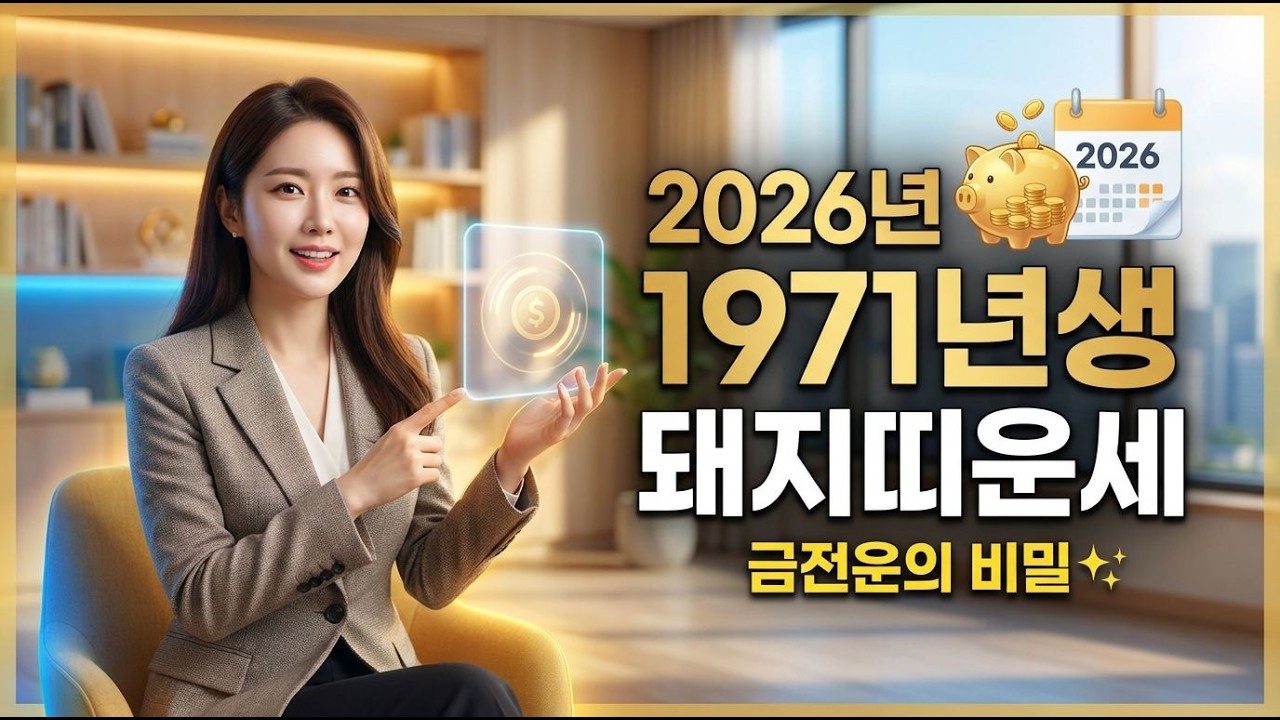 2026년, 돼지띠 재정운의 비밀