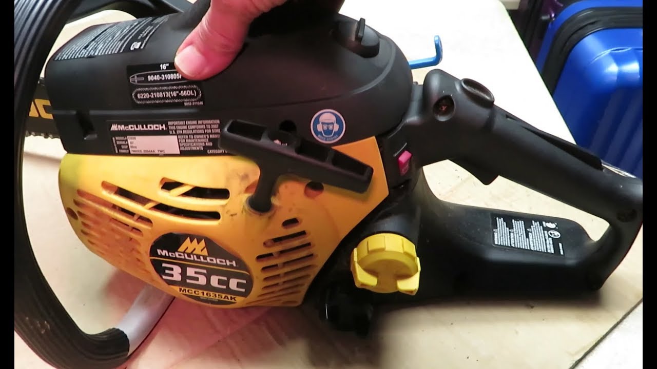 Chain Saw Maintenance After a Long Storage McCulloch MCC1635AK