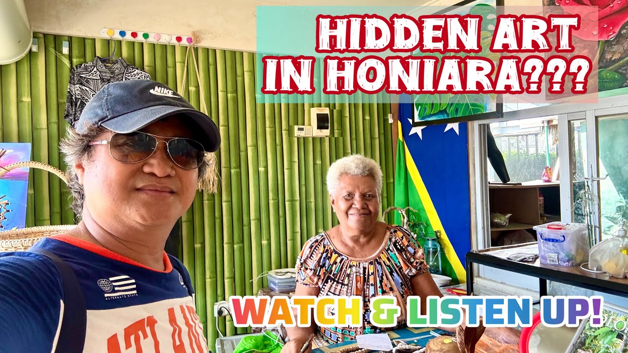 HIDDEN ART IN HONIARA | CHATTING WITH A SOLOMON ISLANDERS TRADITIONAL CRAFT MAKER