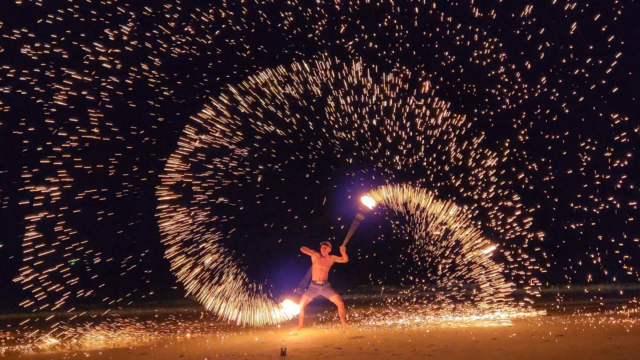 Thailand 2025, Ko Samet, Fireshow, no comments