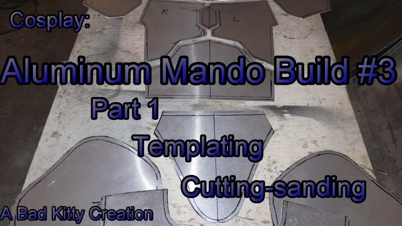Scratch build aluminum mandalorian armor from sheet aluminum. pt 1