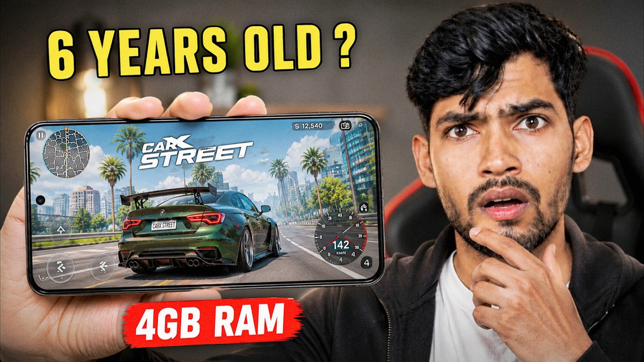 CARX STREET ON A 6 YEAR OLD PHONE... I WAS SHOCKED! 😳