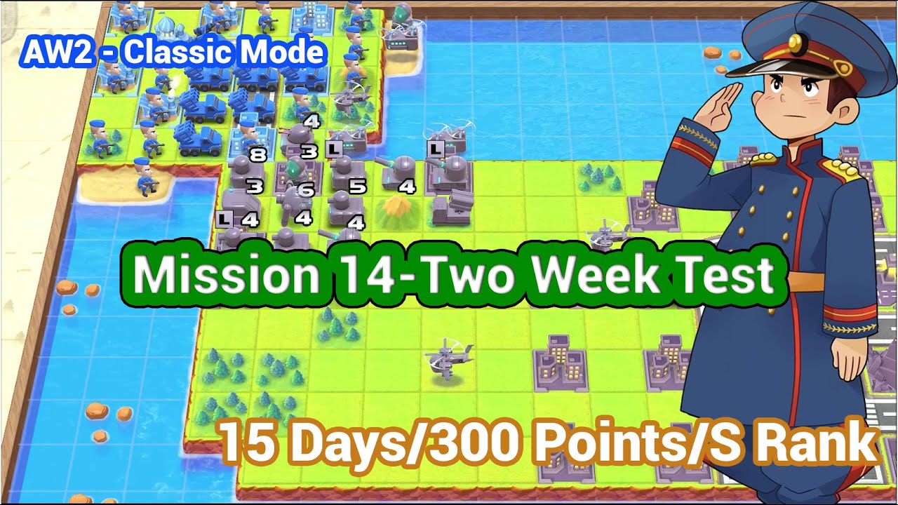 AW2 - Mission 14 - Two Week Test Colin - Classic Campaign | Advance War 1+2 Re-boot Camp