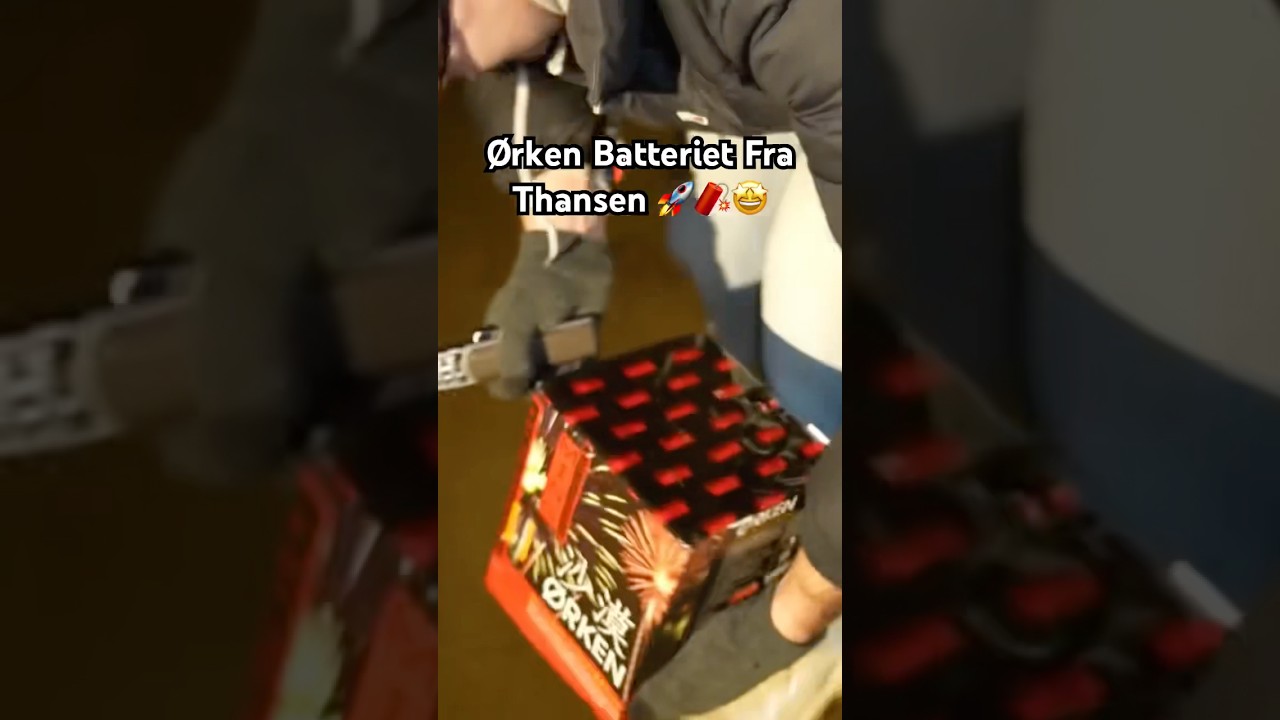 &Oslash;rken Batteriet Fra Thansen 🚀🧨🤩 #fyrv&aelig;rkeri #2025 #fireworks #pyro #nyt&aring;r