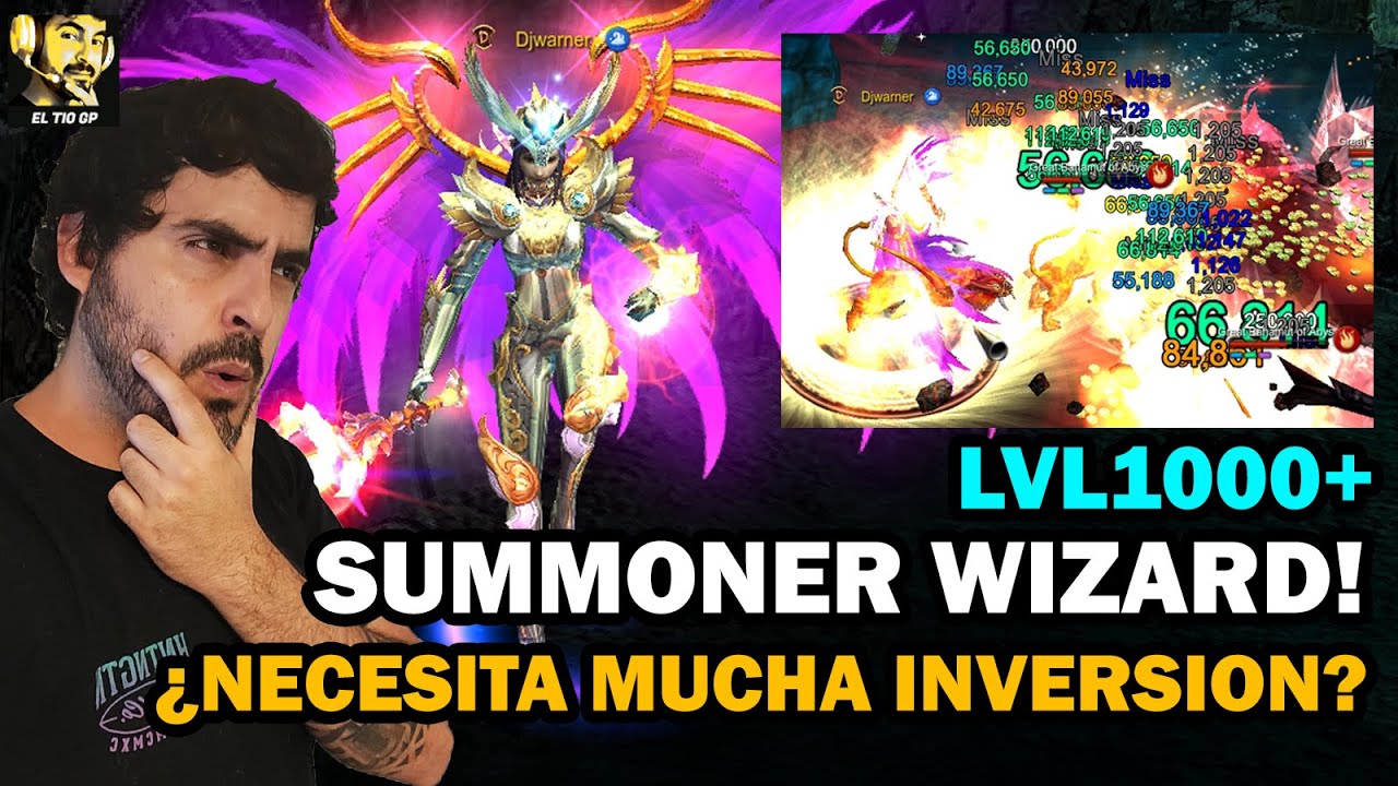 SUMMONER WIZARD lvl1000+ ¿MUCHA INVERSION NECESITA?😱💯l Mu online S20.1.3