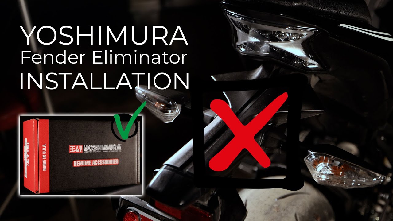 Yoshimura Fender Eliminator Installation - Quick and easy!