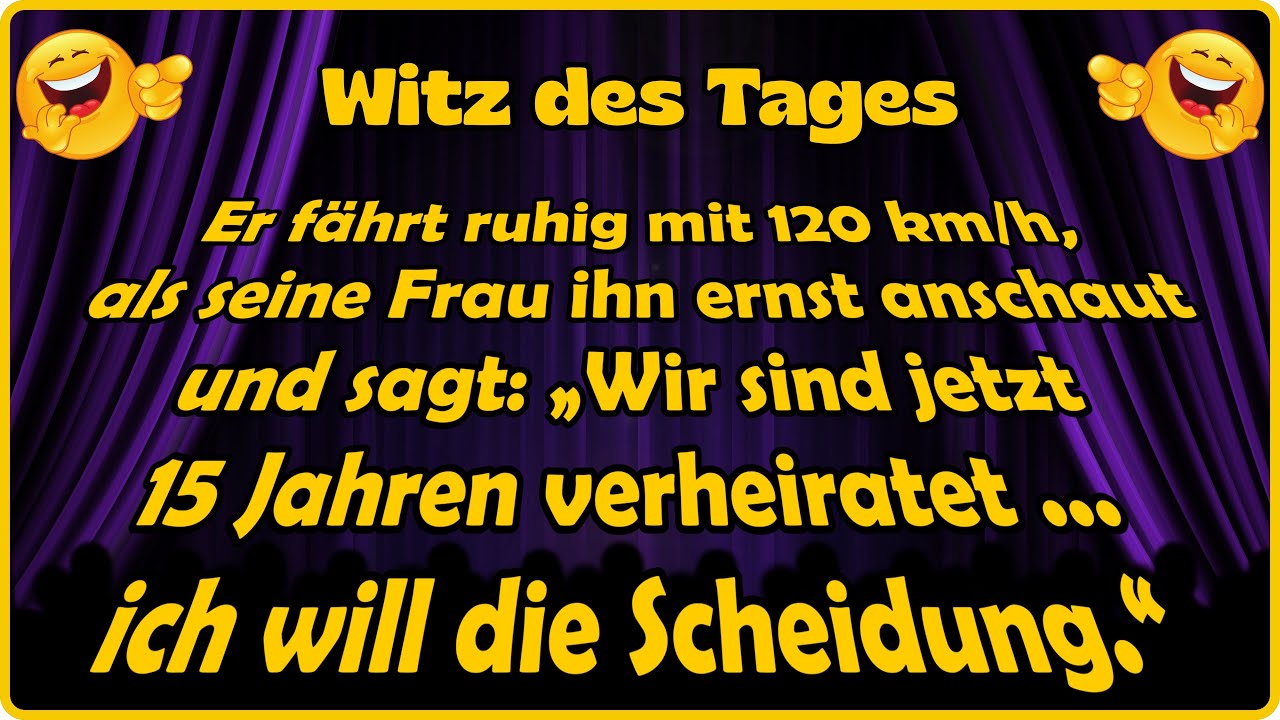 Sie beichtet alles… und er wird immer schneller 🛣️😬 - Witz des Tages