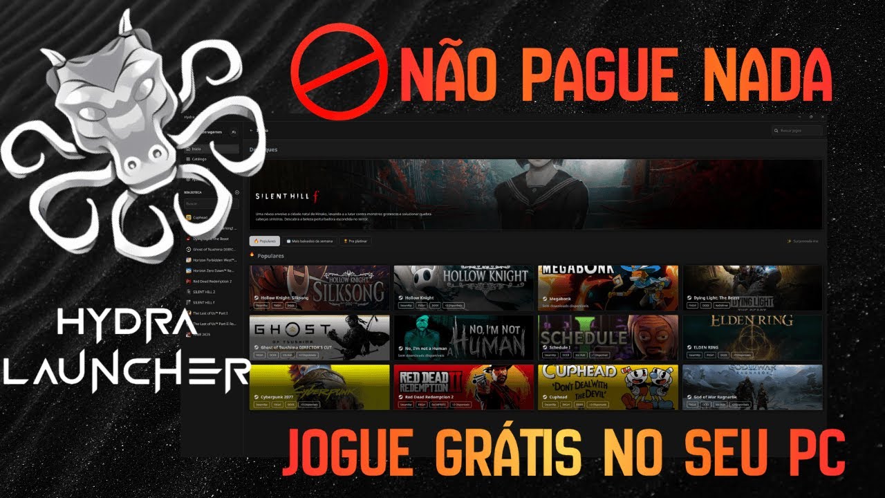 Hydra Laucher - Configurando e Baixando Jogos