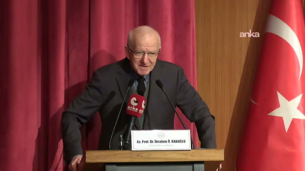İstanbul Barosu Başkanı İbrahim Kaboğlu, 