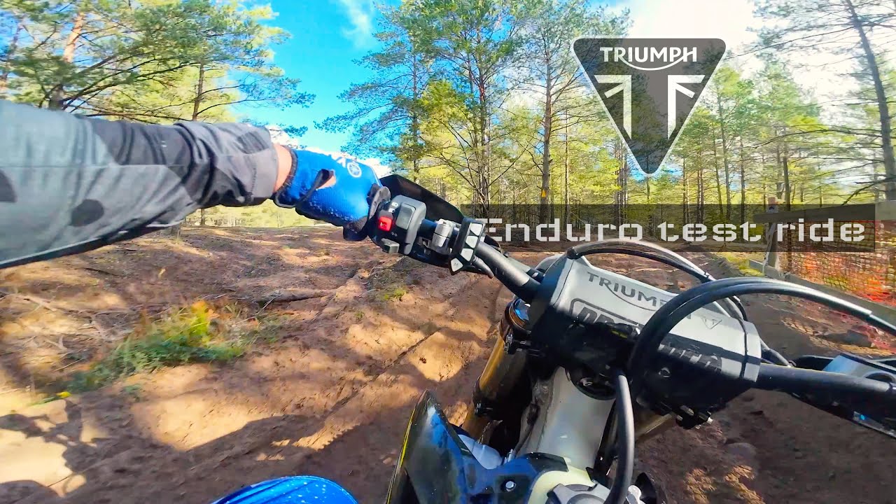 Testkör nya Triumph TF 450-E | Enduro Sweden | Forsell Motor | Arlanda MC
