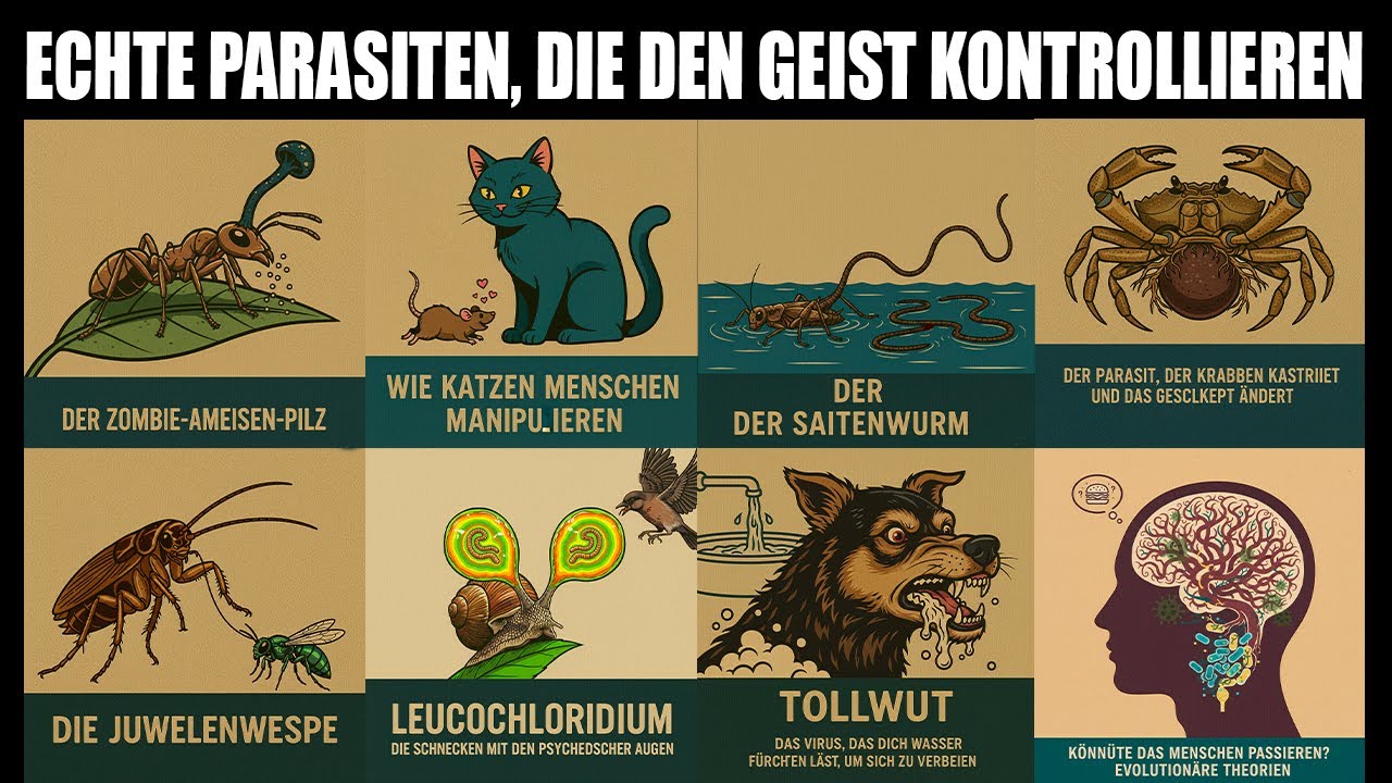 8 Echte Parasiten, die den Geist kontrollieren (Im Stil von „The Last of Us“)