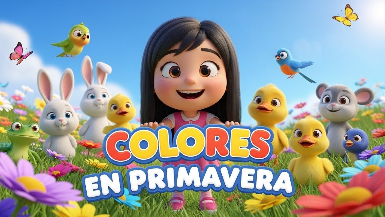COLORES EN PRIMAVERA, Canción alegre para bailar, cantar y disfrutar