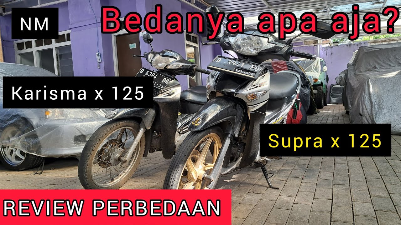 Review perbedaan Karisma x 125/Supra X 125