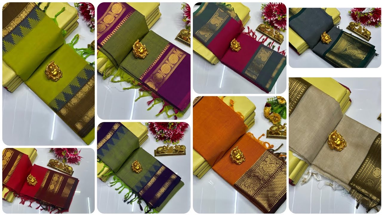 💥💝Chettinad Cotton special  kanchi cotton sarees😍✨  