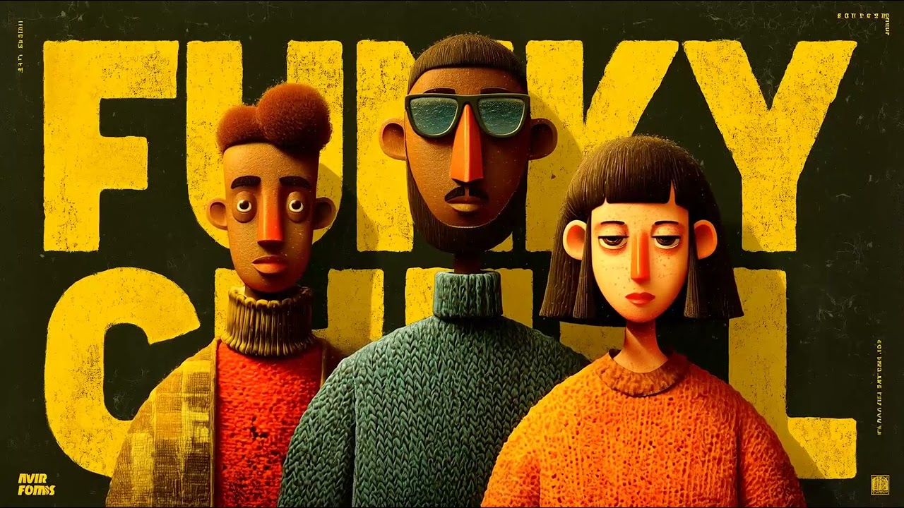 Funky Chill House &ndash; Playful Characters in Textured Sweaters