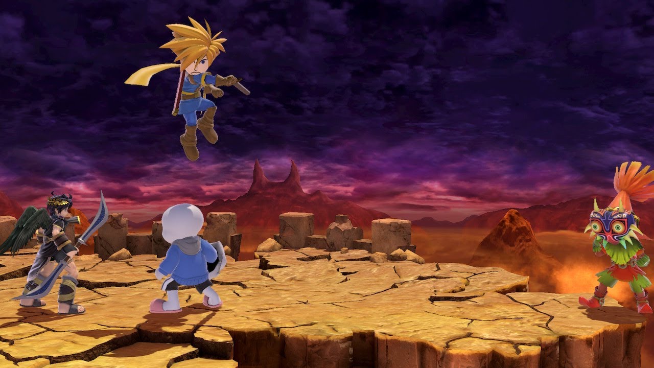 Kudemo (Dark Pit) vs Mii Gunner/Swordfighter/Fighter