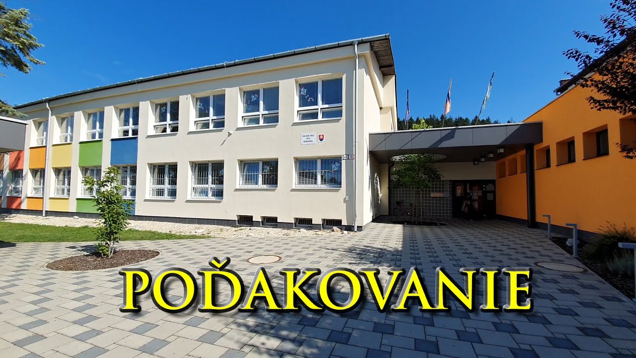 Poďakovanie Hanke a Evke za všetko - ZŠ Žofie Bosniakovej Teplička nad Váhom 2022