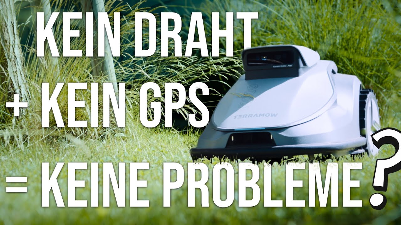 TerraMow V1000: Kein Begrenzungsdraht + Kein GPS = Ein Rasenmähroboter ohne Probleme?
