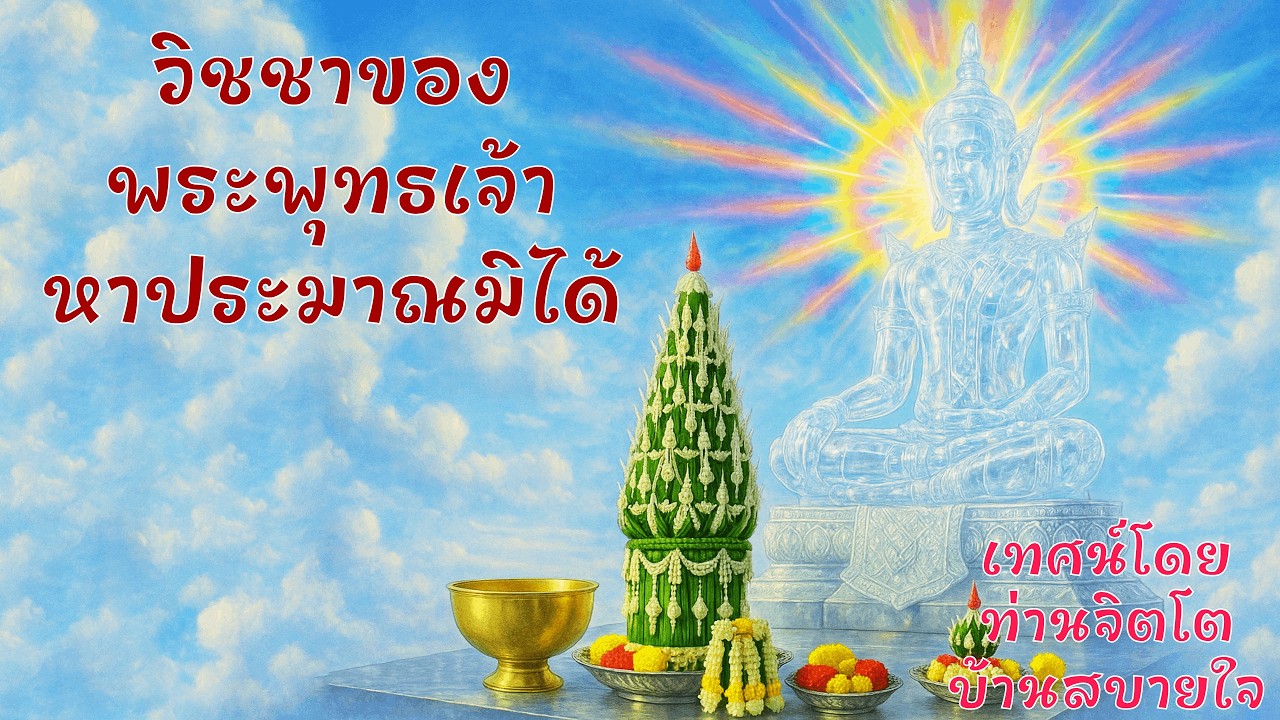 เทศน์ วิชชาของพระพุทธเจ้าหาประมาณมิได้  - ท่านจิตโต บ้านสบายใจ