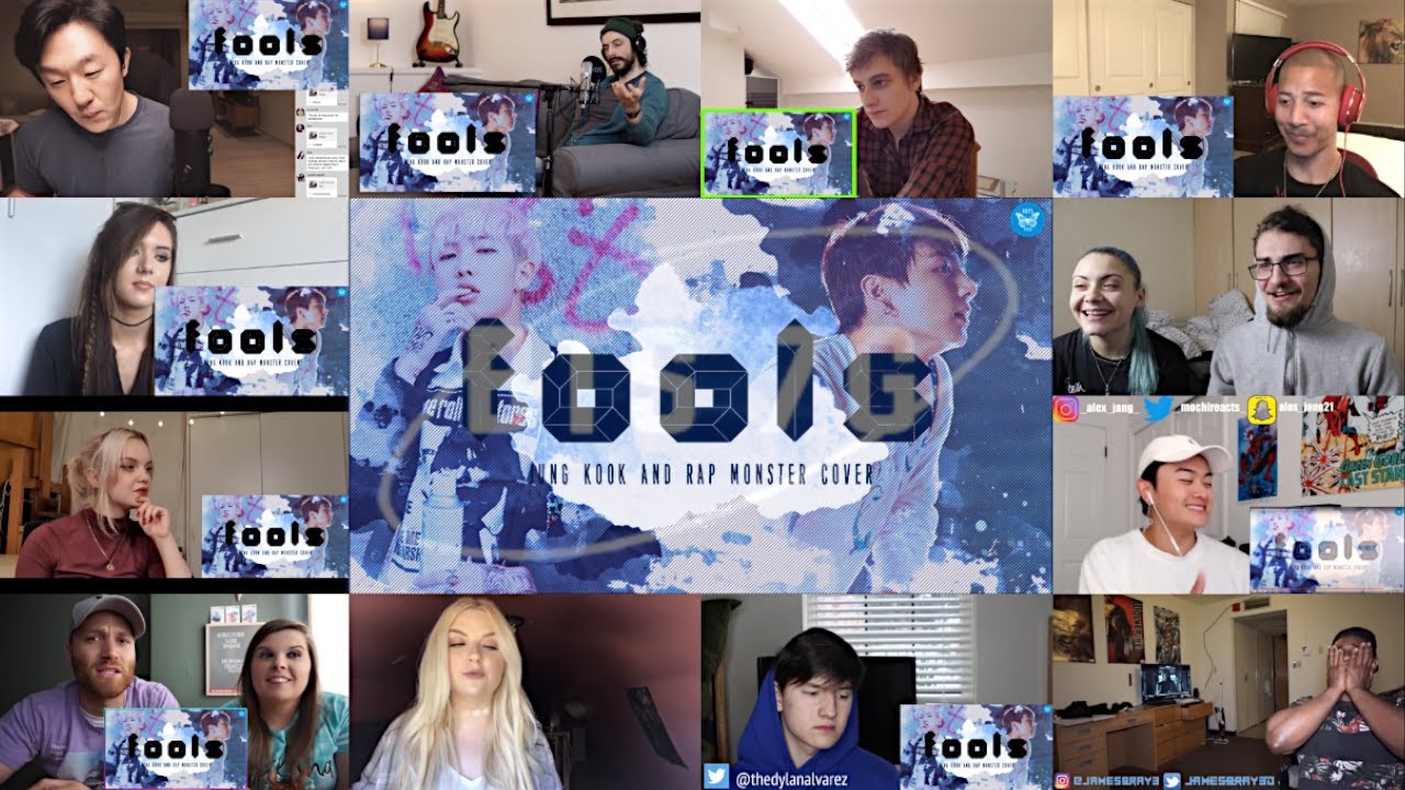 RM & JK 'Fools' Cover (Original Song: Troye Sivan) - Reaction Mashup