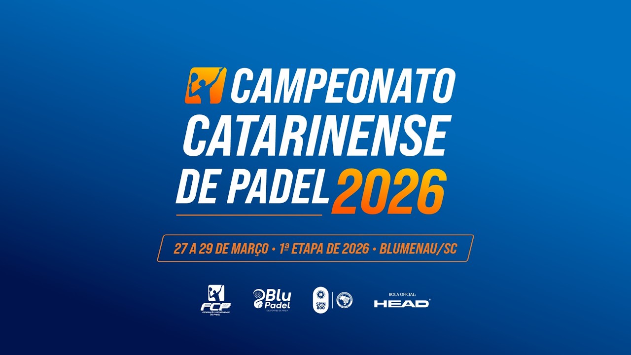 1&ordf; Etapa Campeonato Catarinense de Padel 2026 - Quadra central - Blu Padel