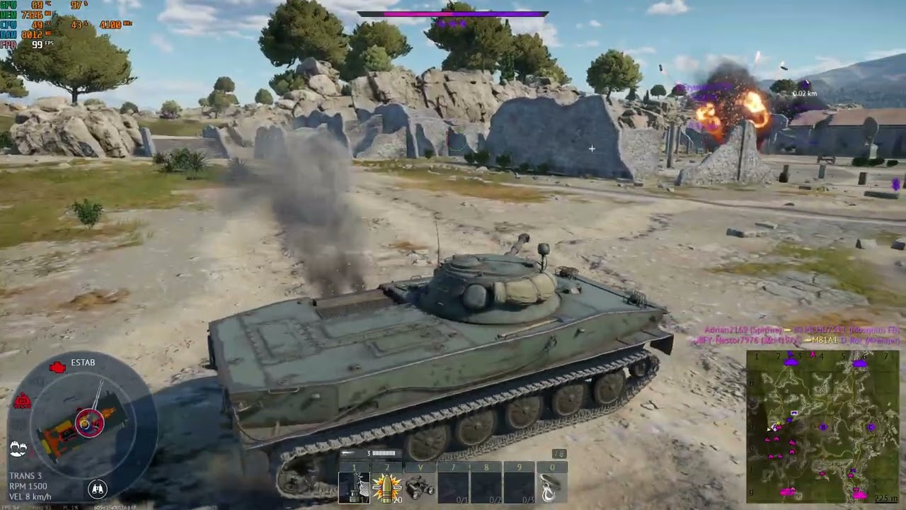 jugando con el PT-76 de Finlandia partidas no muy buenas