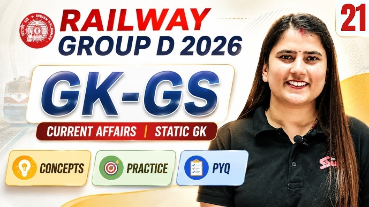RRB Group D GK-GS Practice Set 2026 | Group D Complete Static GK & GK GS Class | Group D By RIYA MAM