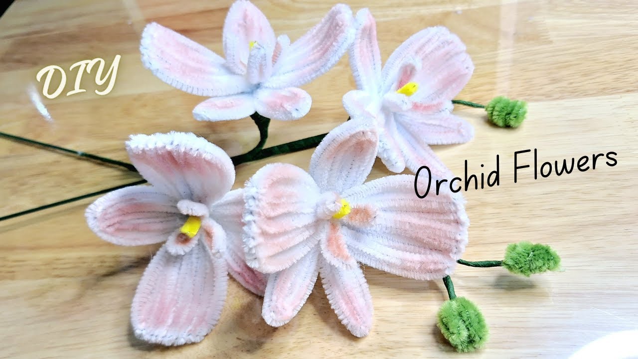 DIY | How to make Orchid flower | Pipe cleaner flowers