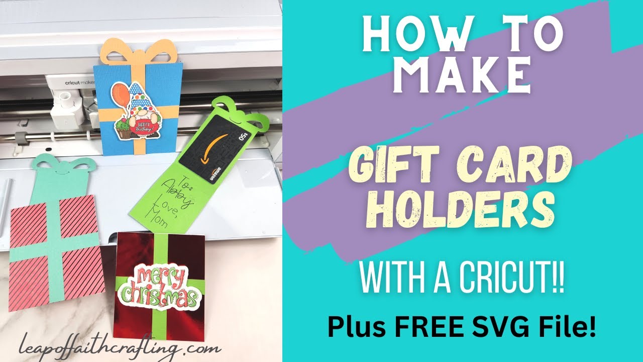 Easy Cricut Gift Card Holder