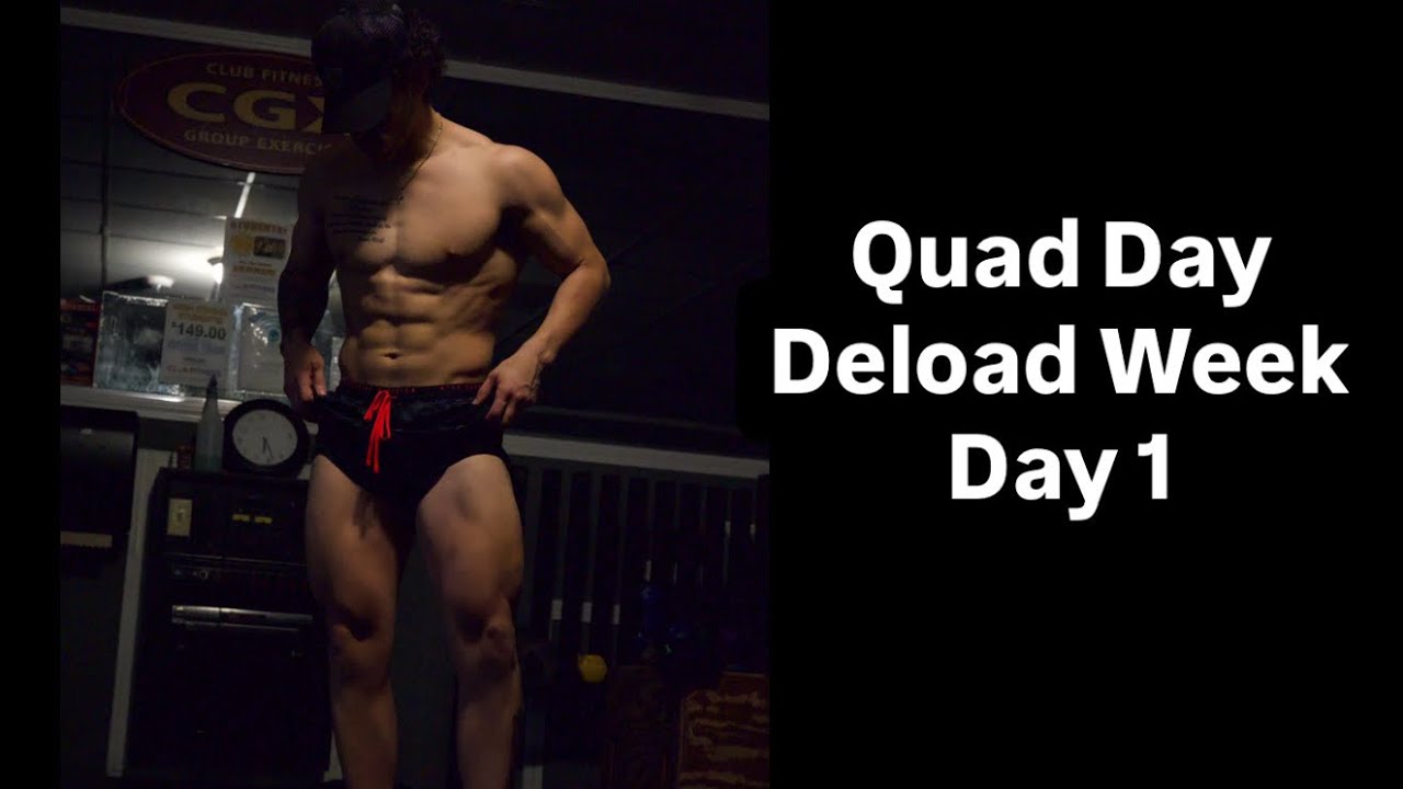 Quad Focused Leg Day Deload Week l Go To Shake After Gym l Fat Loss Advice 