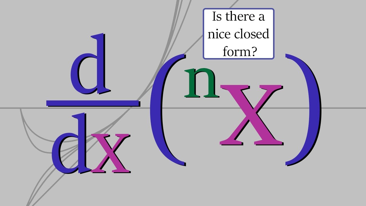 Is there a nice closed form for this tetration derivative?
