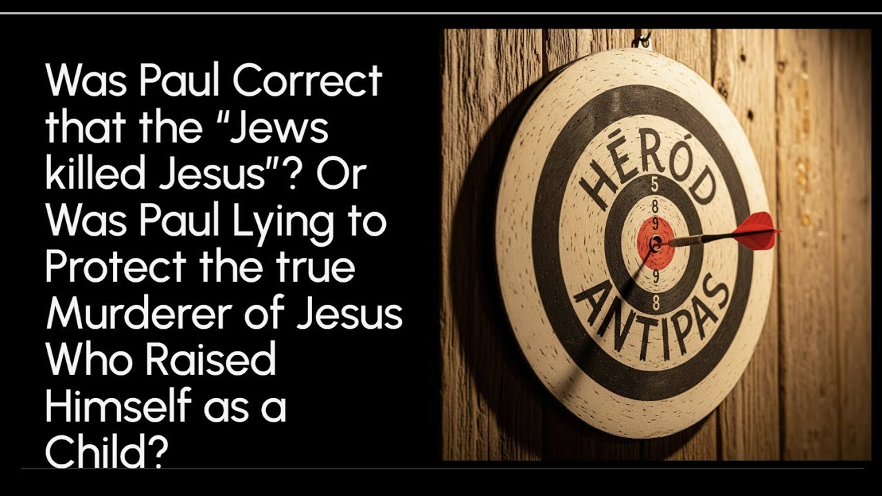 Did Paul Lie that the Jews Killed Jesus? If so, Did Paul lie to protect His relative, Herod Antipas?