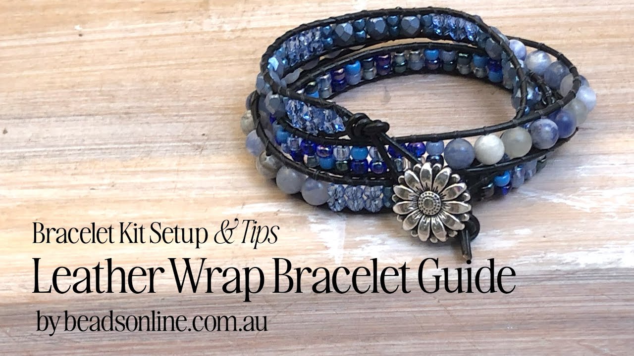 How to Make a Three-Layer Leather Wrap Bracelet – Beads Online Australia