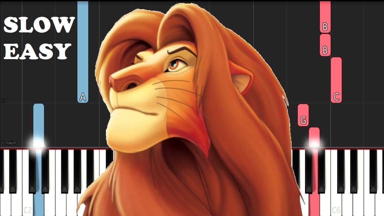 The Lion King - I Just Can't Wait To Be King (SLOW EASY PIANO TUTORIAL)