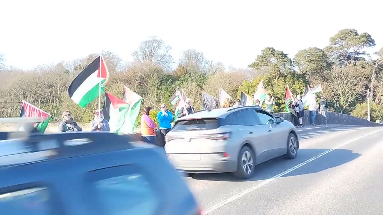 Belvelly Bridge Palestinian Solidarity Protest Friday 20th