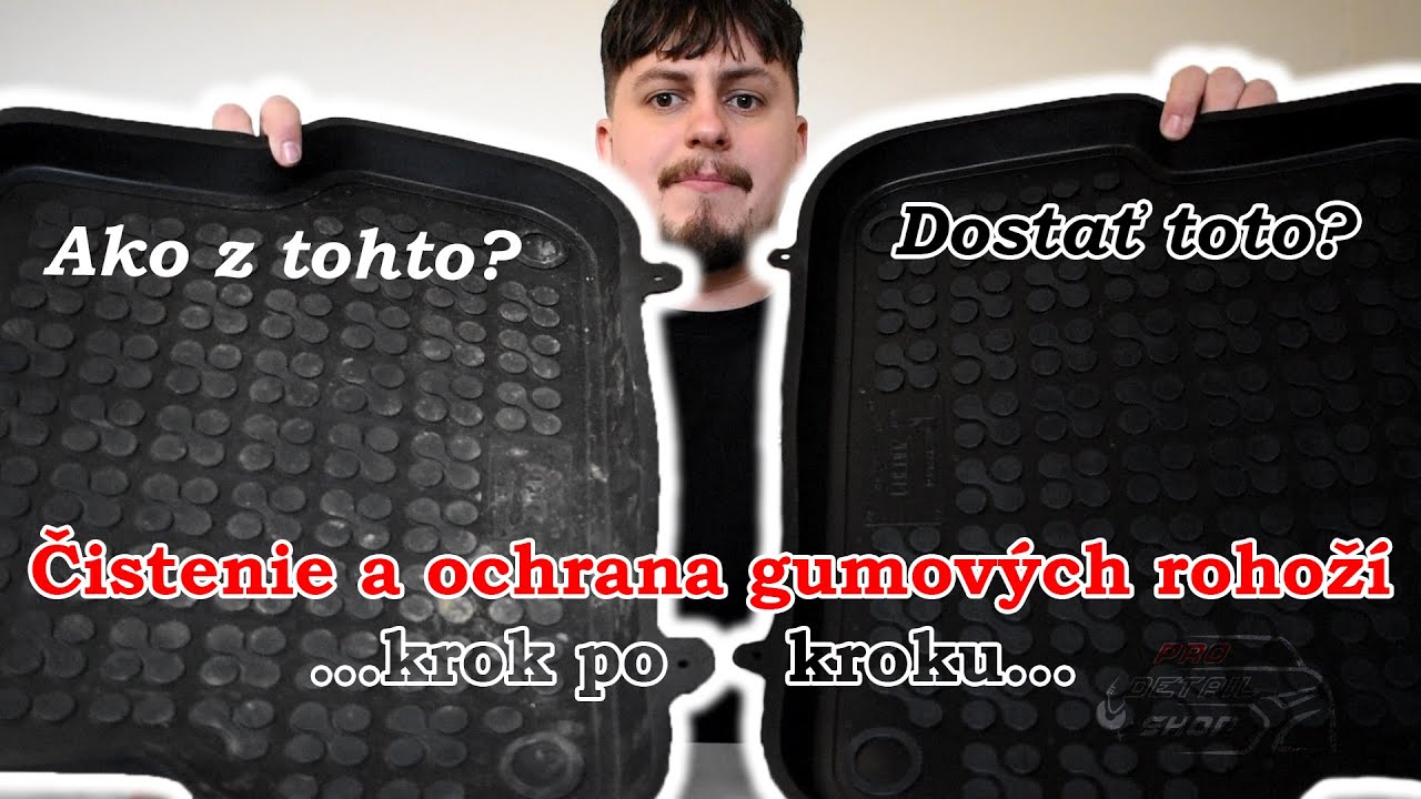Ako na čistenie gumových rohoží aj bez Wapky? | Celý postup na obnovenie hlbokého čierneho vzhľadu